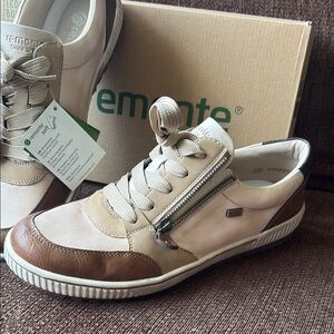 Remonte Beige and Brown Women's Sneakers